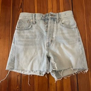 Madewell High Rise Jean Shorts